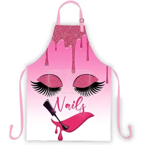 Nails Apron Unicorn Eyelash Hello Gorgeous Apron for Women Manicurist Esthetician  Hairstylist Cooking