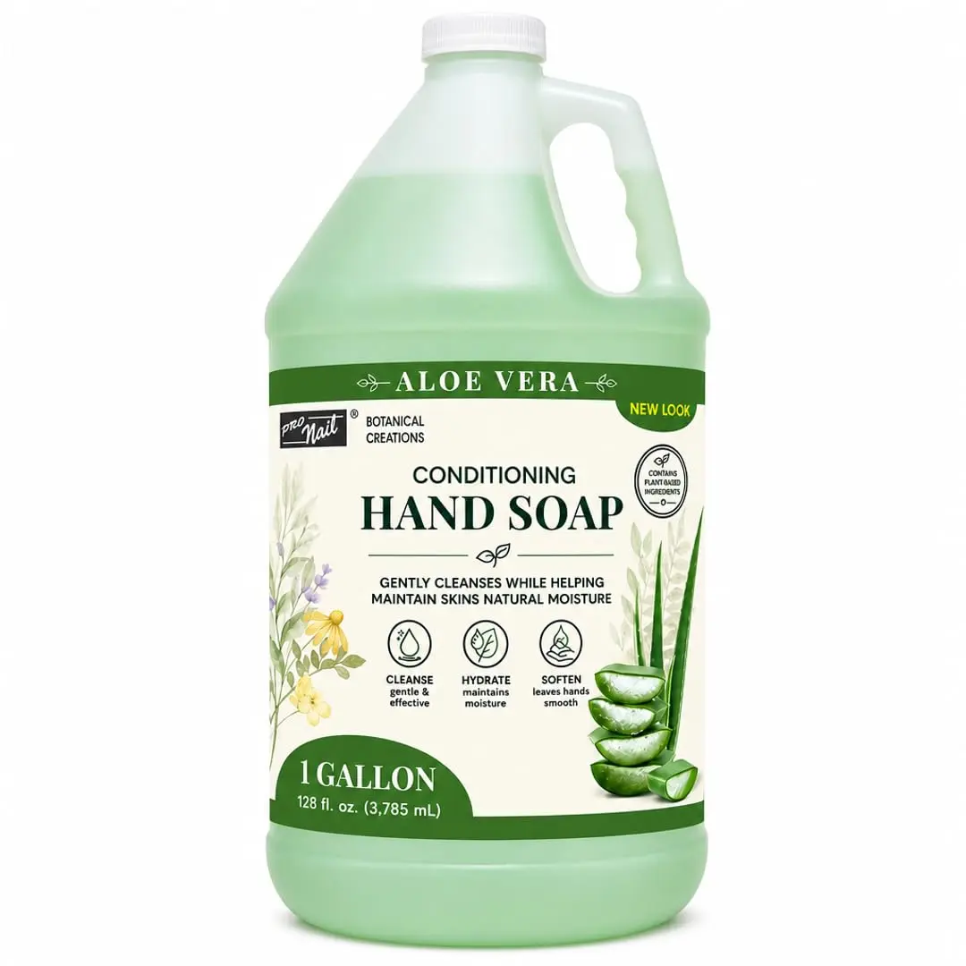 PRO NAIL Liquid Hand Soap Refill – Aloe Vera & Cherry – 128 Oz Bulk Size