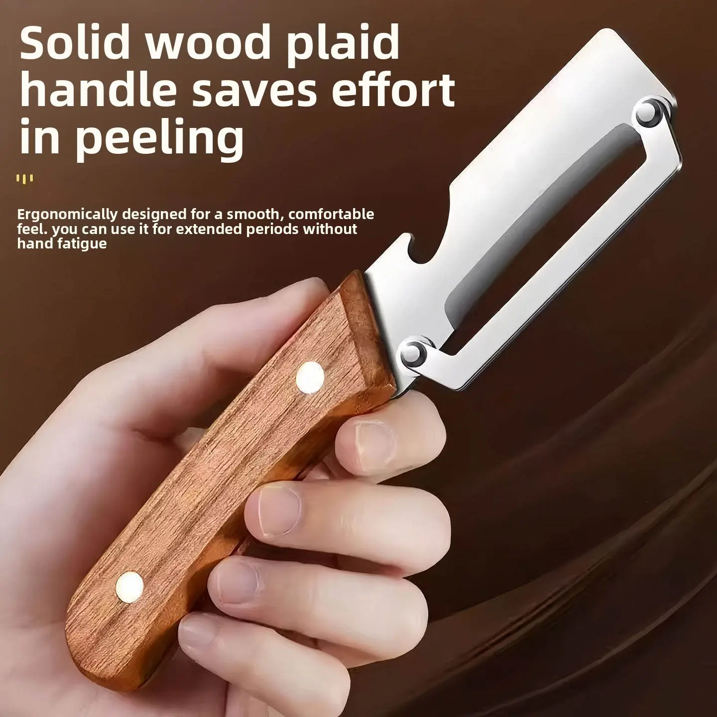 Multi-Functional Kitchen Peeler, Thickened Stainless Steel Fruit Peelers, Ideal for Sugarcane and Pumpkin, Durable and Efficient