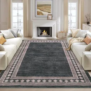 Modern Geometric Pattern Decorative Rug Large Size Washable Soft and Lightweight for Bedrooms Dining Rooms Hallways Apartments and Living Room Decoration