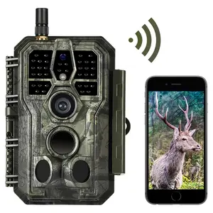 BLAZEVIDEO WiFi Trail & Game Camera  64MP 1296P, 0.1s Trigger Speed No Glow Night Vision Motion Activated IP66 Waterproof Wireless Hunting Cam with App for Wildlife Hunting, Yard Security(280Wgreen)