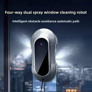 Window Cleaning Robot Squeegee Tool Electric Auto Cleaning Glass Robot for Home Office with Easy Control & Efficient Cleaning