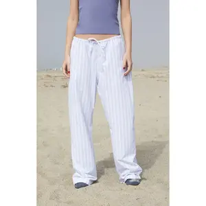 John Galt Women's Blue & White Striped Anastasia Lounge Pants