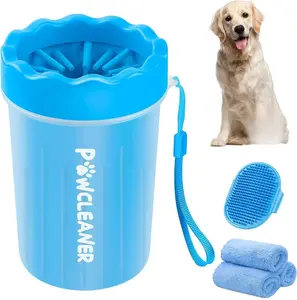 [New Deal] - Dog Paw Cleaner, Dog Paw Washer, Paw Muddy Paw Cleaner, Pet Foot Cleaner for Small Medium Large Breed Dogs/Cats (with 3 absorbent towel)