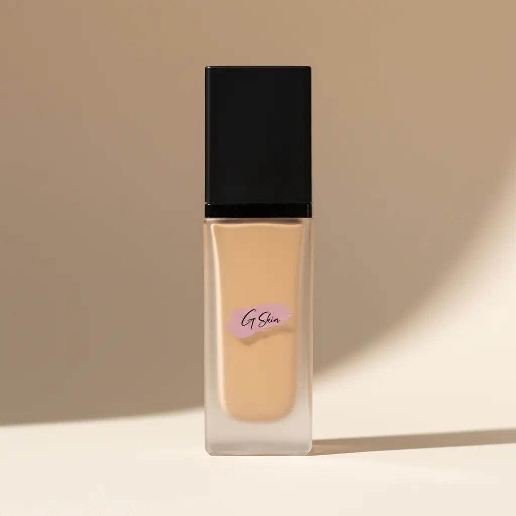 Dewy Finish Foundation, Lightweight Vegan Formula for a Flawless Base, Buildable Coverage for Even Skin Tone, Glowing Makeup for All Skin Types, Penny Shade, 30 mL, Xanthan Gum, Dewy Skin