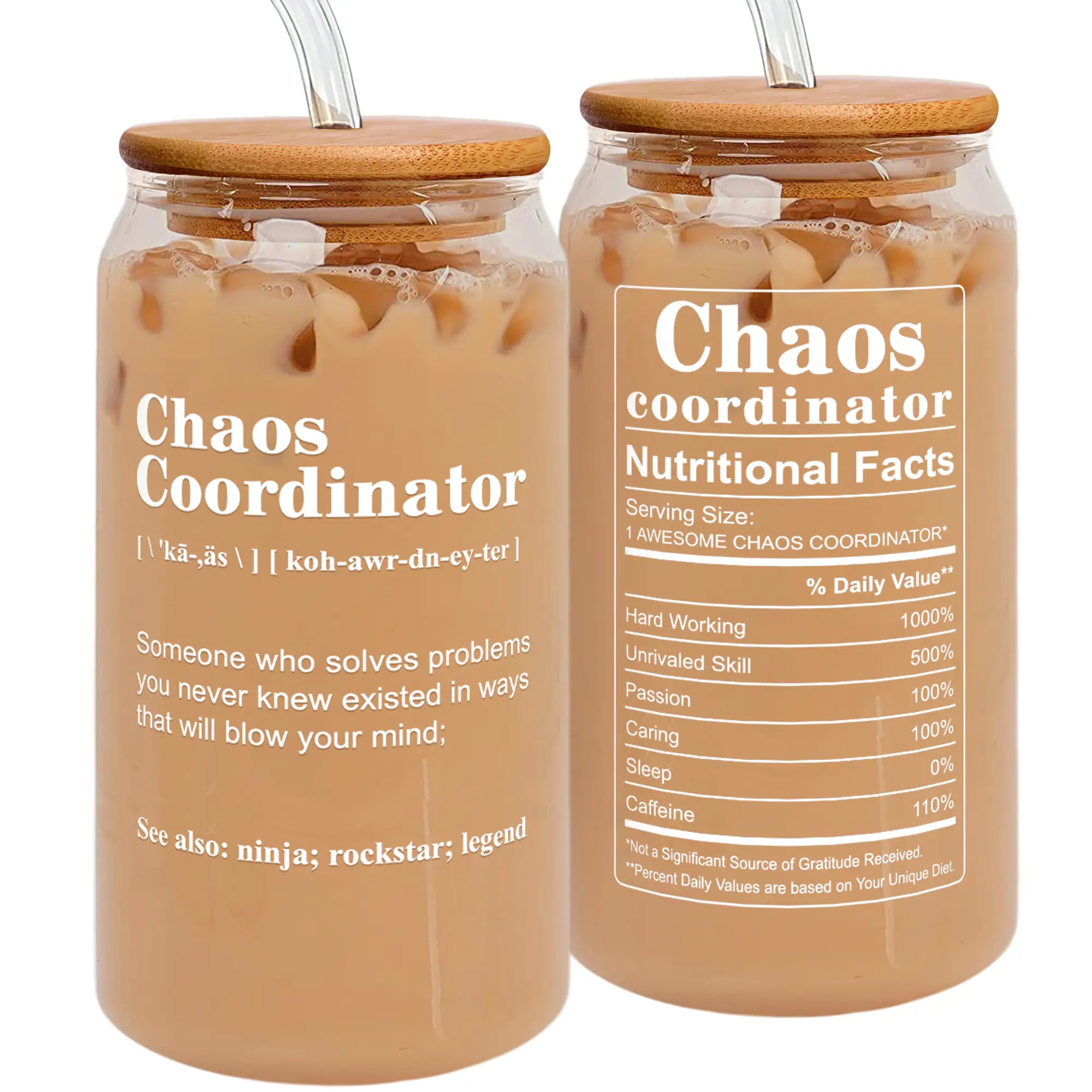 MAKEAGIFT Thank You Gifts for Women, Boss, Coworker, Manager, Office, Teacher, Nurse, Her - Administrative Professional Day Gifts - Chaos Coordinator