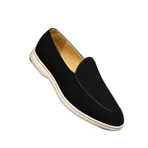 Men's Slip-On Loafers 2026 |     Big Size Driving Shoes for Comfort – Casual Leather Boat Shoes for Wide Feet 3000