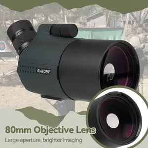 SVBONY SV41Pro Mak Spotting Scope, 28-84x80mm Spotter Scope with Fully Multi-Coated & 1.25" Detachable Eyepiece, Compatible with WiFi Camera for Target Shooting, Bird Watching, Astronomy Beginners
