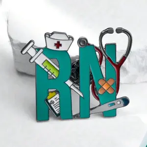 RN Registered Nurse Pin Brooch Badge Accessory Beautiful Jewelry Gift for Nurses Style RN
