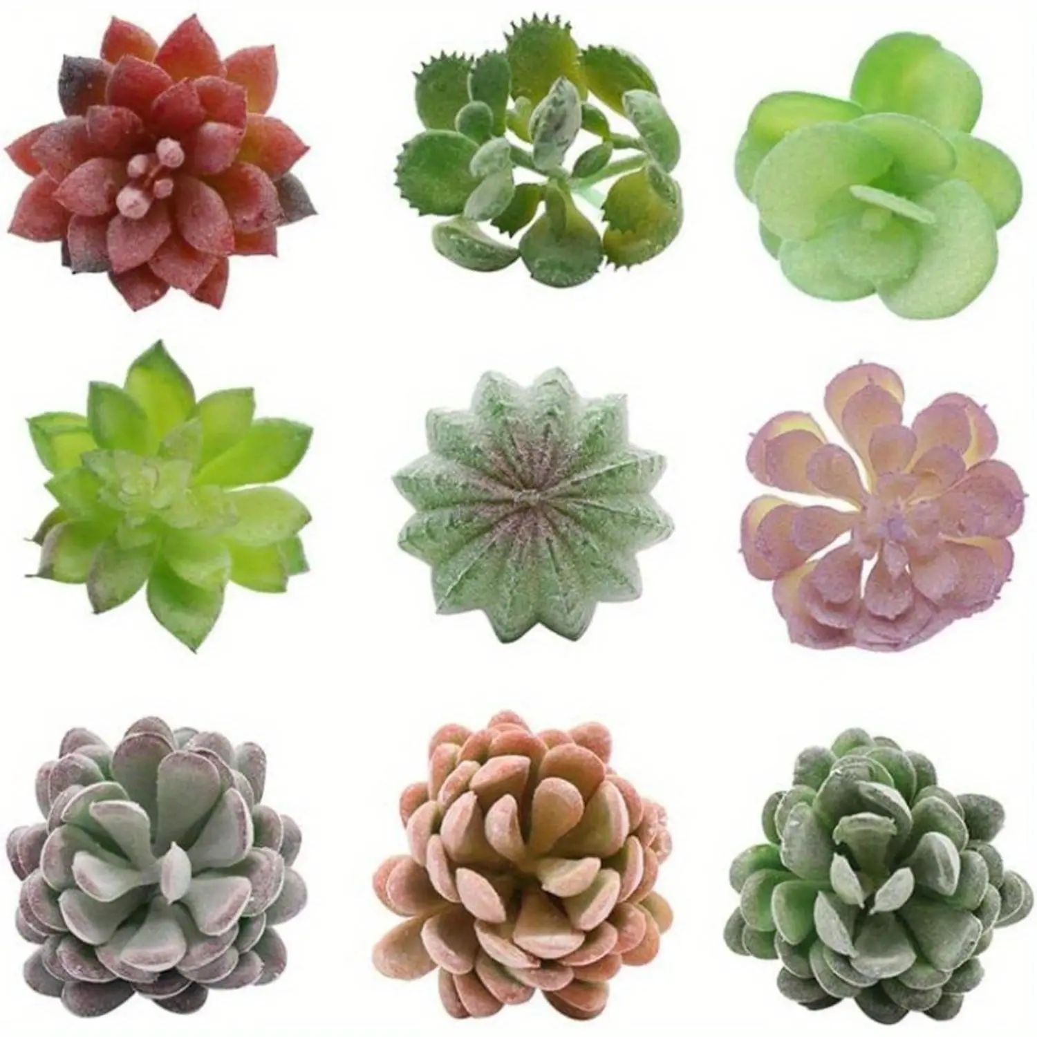 20 Pcs Random Artificial Succulents Unpotted Artificial Plants for Home Indoor Garden Decoration, holiday decorations, party activities, craft classes, DIY, holiday gifts, Halloween, Thanksgiving Decorative FruitOutdoorfunValentine's Day, gift tiktokshops