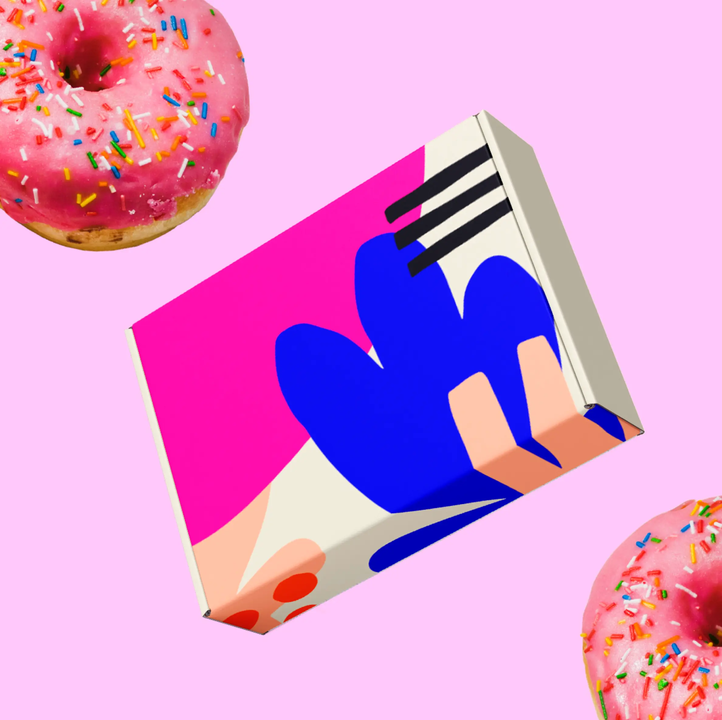 Custom Donut Boxes / Double sided printing