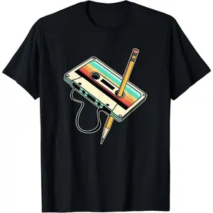 OOTD shirt 80s 90s Retro Party Costume Nostalgia Cassette T-Shirt