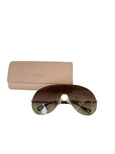 Pre-owned Chloé Aly 99mm Mask Statement Sunglasses