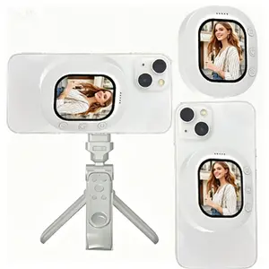 Magnetic Phone Rear Camera Selfie Monitor, Wireless Recording, Mini Selfie Monitor,Portable vlog monitor,Smartphone Camera Accessories Camera Care Tool Camera Tool
