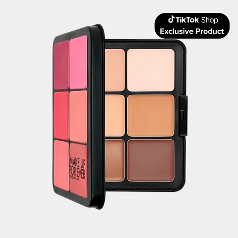 Make Up For Ever HD Skin Multiuse Cream Foundation & Blush Palette - 12 Shades for Flawless Complexion - Makeup, Blend - Make Up For Ever