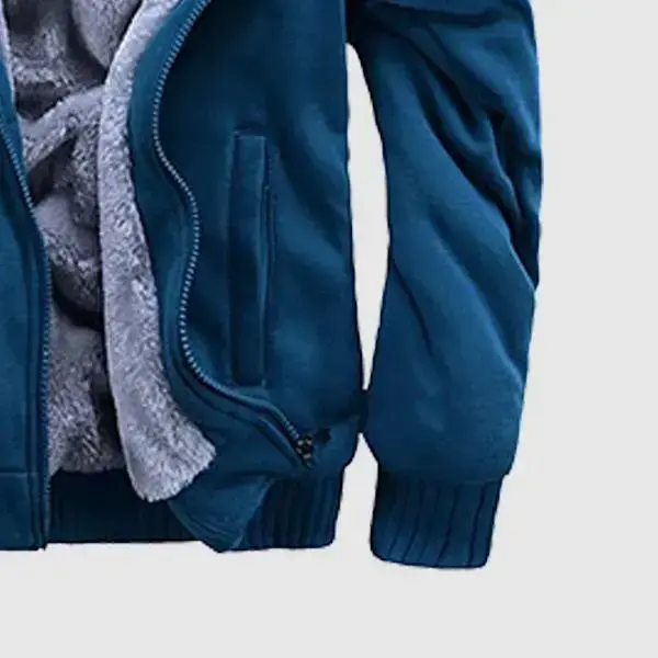 Men's Warm Fleece Hooded Jacket Thick Zip-Up Coat for Autumn and Winter thermal fleece with Adjustable Drawstrings and Pockets Customized Menswear Tops Casual Plain jackets zip jackets hoodie mens Men's Warm Fleece Hooded Jacket Thick Zip-Up Coat for Autumn and Winter thermal fleece with Adjustable Drawstrings and Pockets Customized Menswear Tops Casual Plain jackets zip jackets hoodie mens