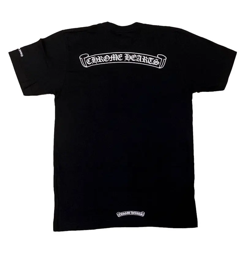 Chrome Hearts Scroll Logo T-Shirt Black (men) by StockX