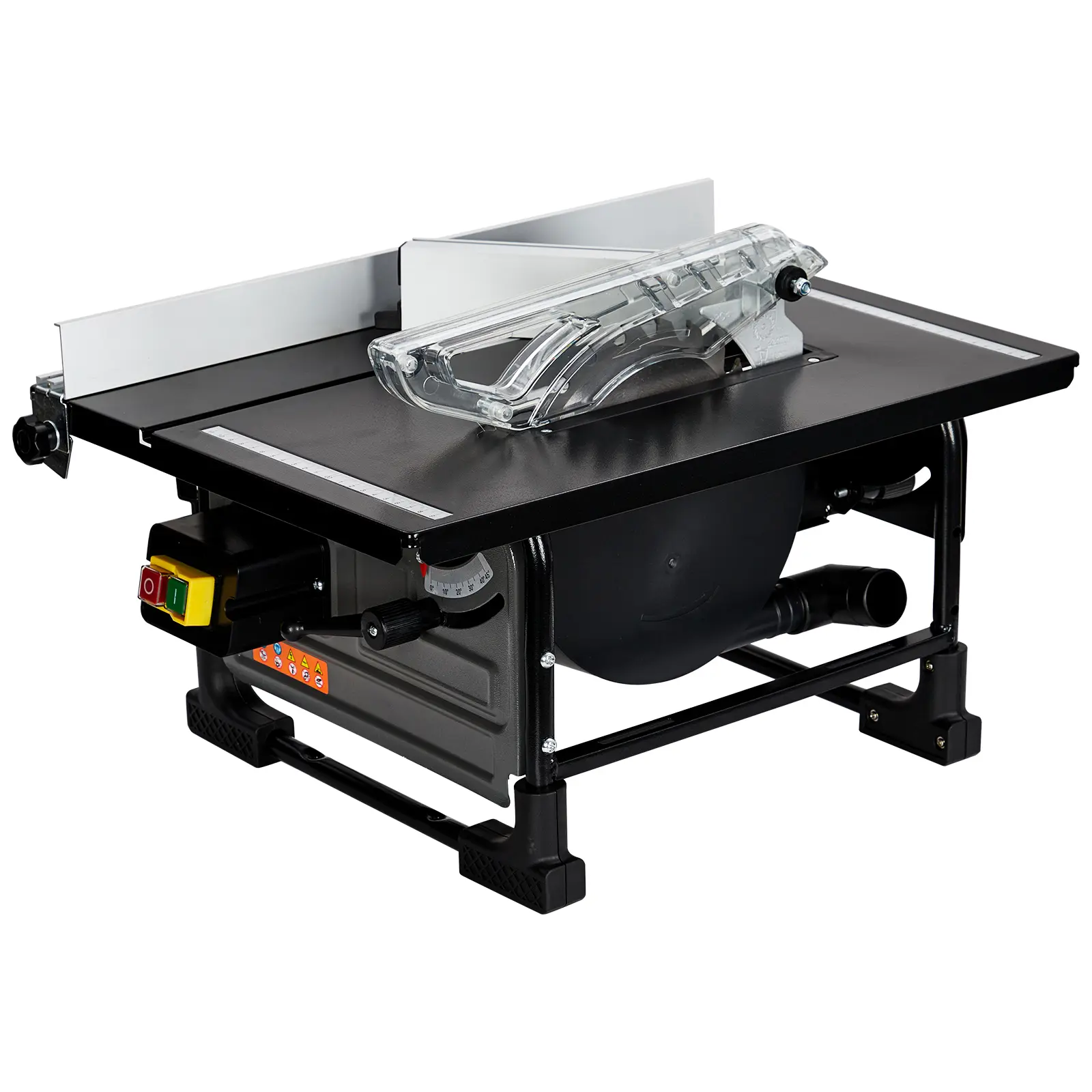 8-Inch Portable Jobsite Table Saw, 6.7-Amp Copper Motor, 3576 RPM, 24-Tooth Blade, Sliding Miter Gauge, Compact DIY Kit for Woodworking and Furniture Making