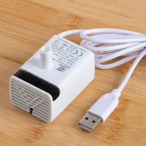 Silent Pet Water Fountain Replacement Pump with LED Light, 5v Compatible for Cats & Dogs, Ideal for Multiple Fountains