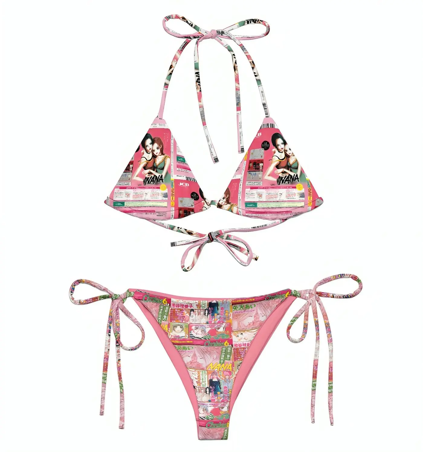 Y2K Nana Anime Gyaru Kawaii Bikini: Japanese Inspired Swimsuit for Ultimate Style