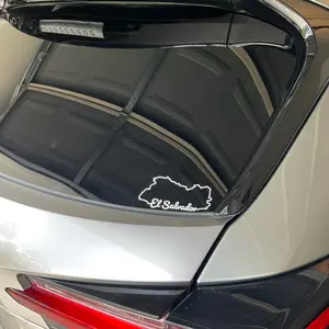 El Salvador Map Car Decal
