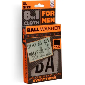Boxer Gifts 8-in-1 Ball Washer – Funny Gag Gifts for Men, Inappropriate Stocking Stuffer, Novelty Joke Present, Stupid White Elephant Idea
