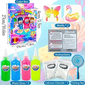 DIY Magic Water Sprite Making Kit, Multi-Color Puzzle Soft Craft Toy, Educational Handmade Gift for Kids Aged 6+, Creative Playset