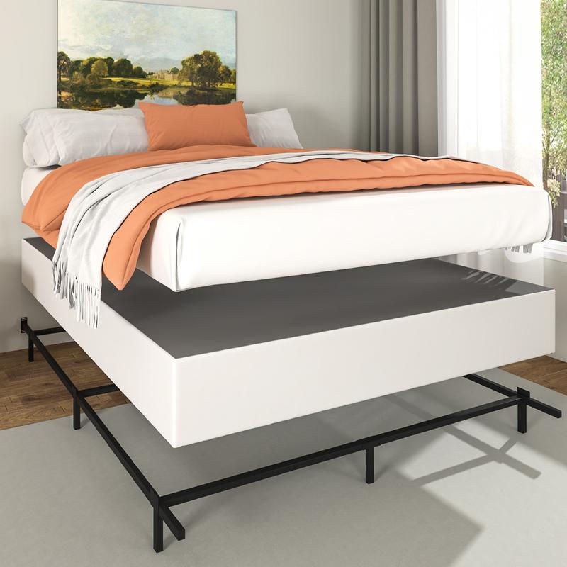 Edenza-Queen Box Spring 9 Inch, Heavy Duty Mattress BoxSpring Foundation, Sturdy Queen Box Springs for Bed with Fabric Cover Set, Easy Assembly, Noise Free