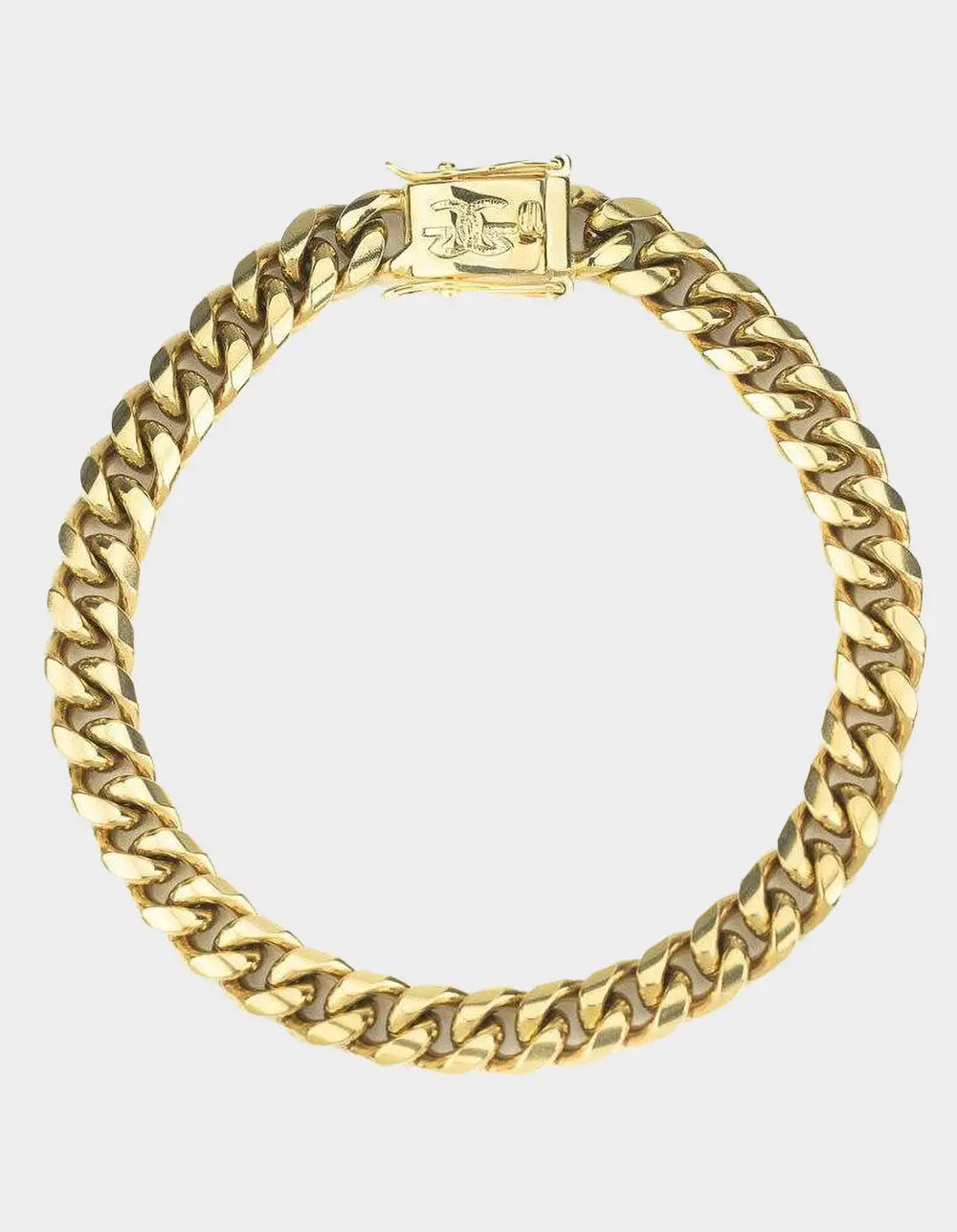 THE GOLD GODS 18K  Mens Gold Plated 6mm Cuban Link Bracelet