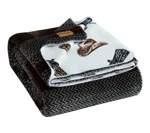 Wrangler Nash Stripe Reversible King Blanket