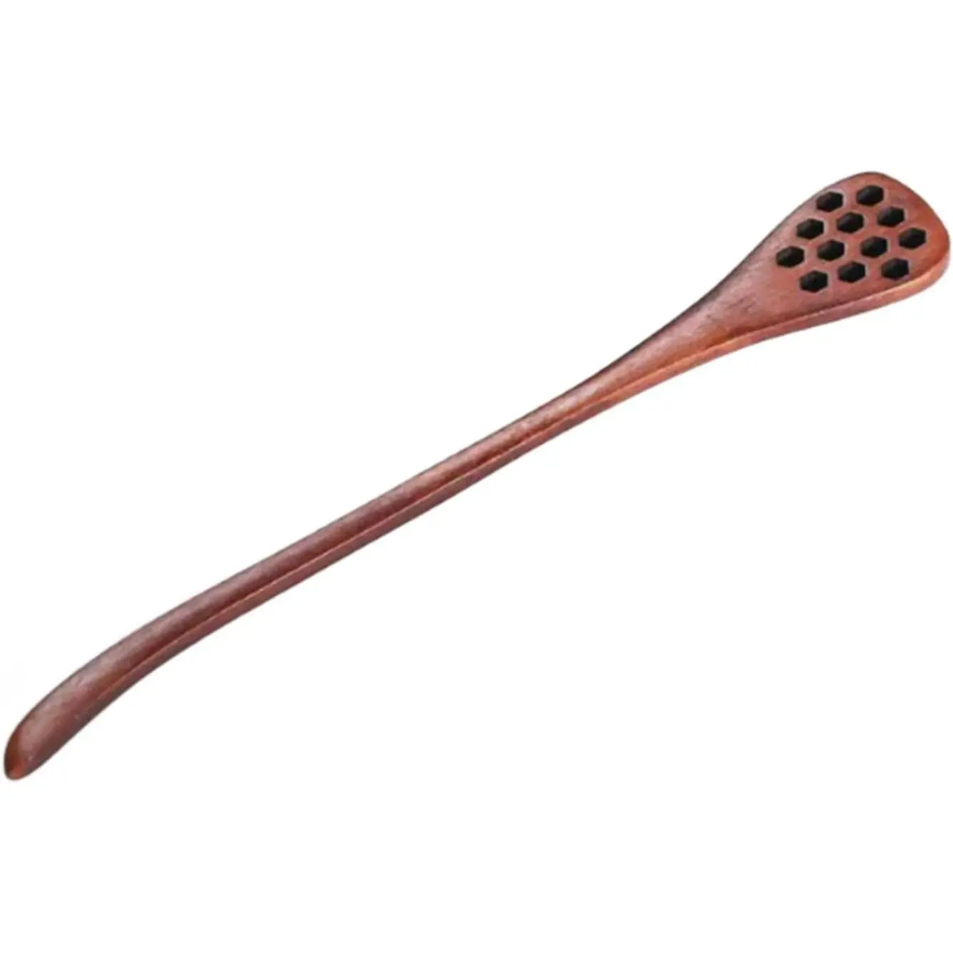 Brown Honey Dippers, Handmade Spoon Stirrer, Long Handle Honey Dipper Mixing Stick, Wooden Honey Dipper, Handmade Honey Drizzler for Kitchen and Dining