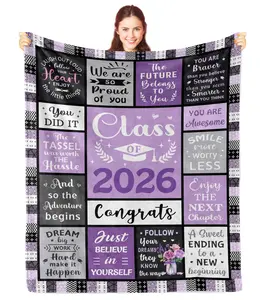 Nicetous Graduation Gifts for Her, Class of 2026 Graduation Blanket 60x50in, College/Masters Degree/PHD/High School Graduation Gifts for Women, Girls Graduation Gifts 2026 Throw Blanket