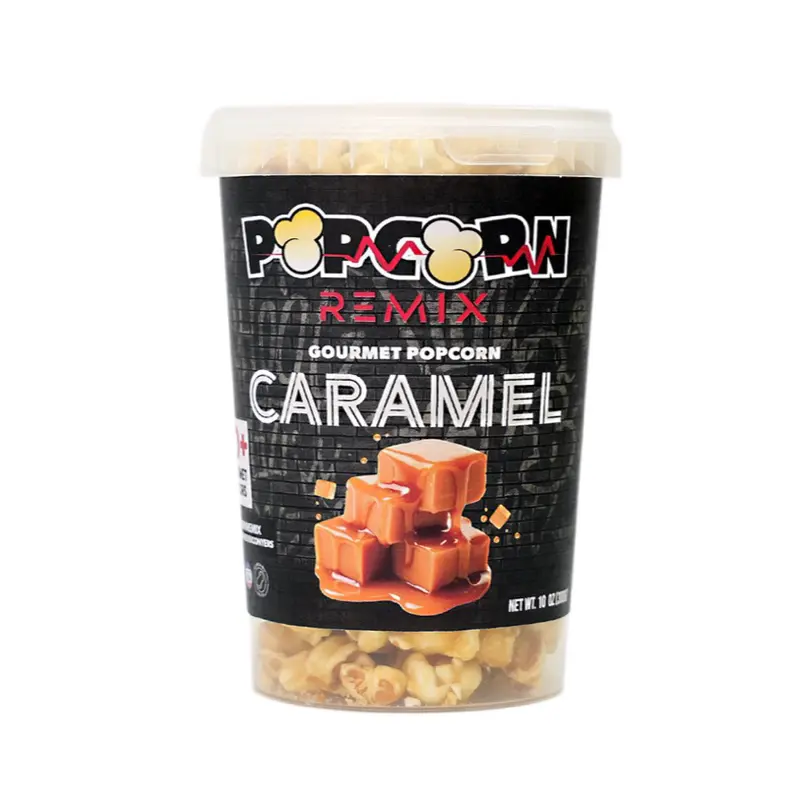 Popcorn Remix Gourmet Caramel Popcorn, Crunchy Sugar-Coated Snack Treat