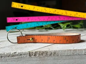 Ruler Keychain | Portable Leather Ruler | Practical STEM, Craft, Needlework, DIY Gift