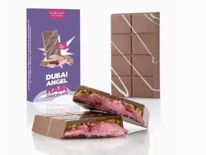 Viral Angel Hair Dubai Chocolate Bar - Pink Cotton Candy