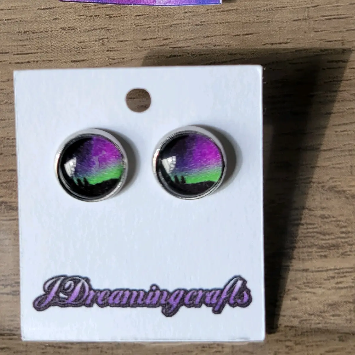 10mm Northern Lights Straight Post Earrings