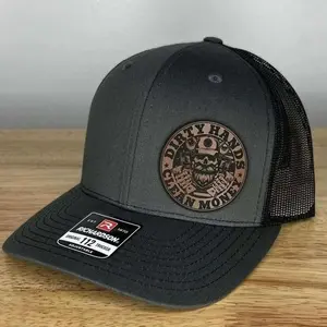 Dirty Hands Clean Money Logo Engraved Richardson 112 Hat  | Gift For Him Unique