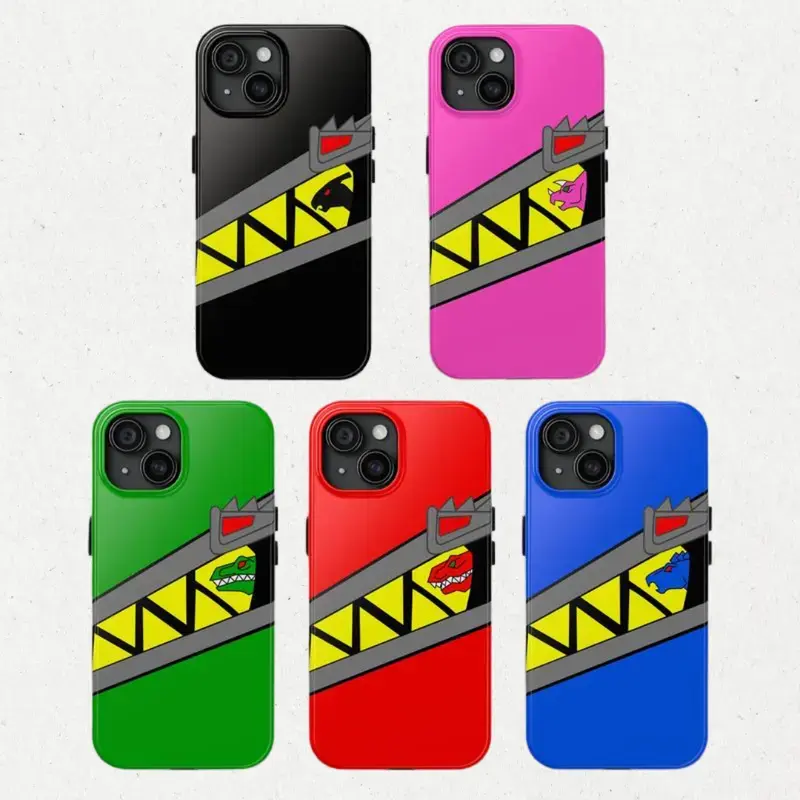 Trendy Dino Custom Smartphone Cover - Polycarbonate Protective Rubber Case, Shockproof, Impact-Resistant Accessory Compatible for iPhone 11-17 Pro Max