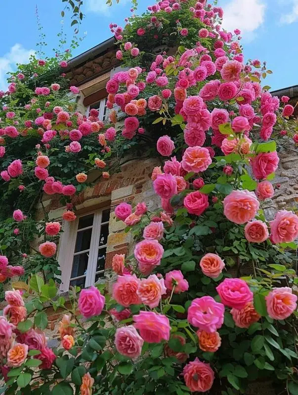 300pcs Climbing Rose Seeds for Outdoor Planting – Vibrant Ornamental Flowers for Trellis, Fence & Garden Decor