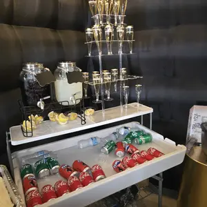 Acrylic Champagne Tower Display Stand, 1pc Clear Champagne Glass Holder, Wine Glass Display Rack for Wedding Party, Kitchen Accessories, Rack Only