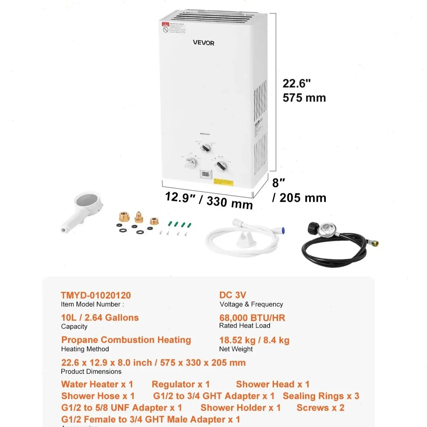 10 L without  Water Pump