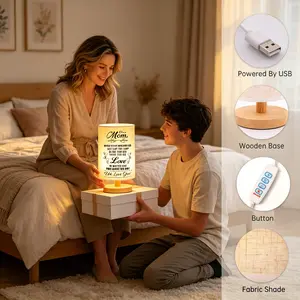 Gifts for Mom, Unique Mom Birthday Gifts from Daughter Son, Mom Gifts for Mother's Day from Daughter Son, Beautiful Mother Lamp Gifts for Bedroom Home Decoration