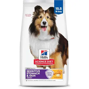 Hill's Science Diet Adult Sensitive Stomach & Skin Dry Dog Food, Chicken, 15.5 lb. Bag