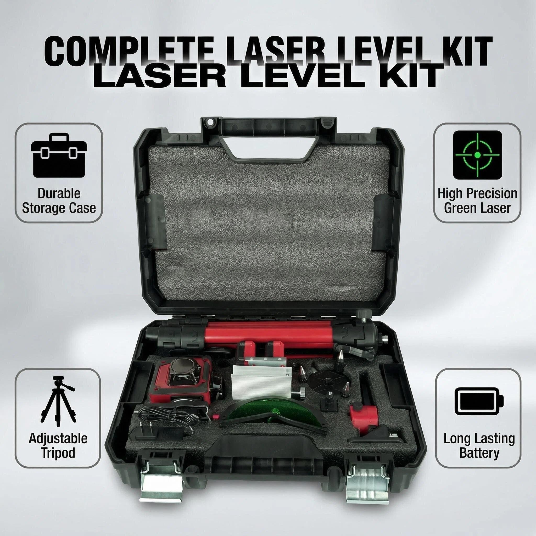 Milwaukee Laser Level Kit 16 Lines 4 d green beam self leveling 360