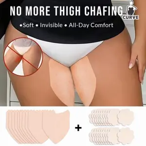 30-Pack Inner Thigh Anti-Chafing Pads & Nipple Covers Set | Invisible Skin-Friendly Adhesive Pads, Anti-Chafing, Non-Visible Under Clothing