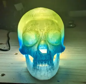 Skull Lamp - 3D Printed Home Decor Night Light Skull Lamp - 3D Printed Home Decor Night Light