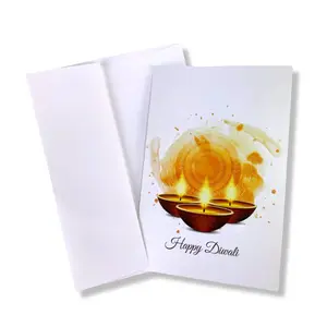Diwali Blessing Cards Set | Premium 4x6 Cardstock with Envelopes | Customizable Festive Cards for Wishes | Ideal Gift for Loved Ones