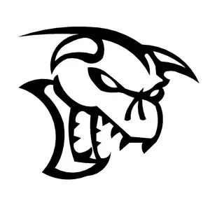 2x Demoncat Logo Ghoul Vinyl Decal for Dodge Challenger Charger Hellcat Demon