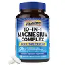Vitalibre 10-in-1 Full-Spectrum Mineral Complex Dietary Supplement, 420mg Elemental Content, High-Absorbent Chelated, Unflavored, Supports Brain, Nerve, Bone & Heart Health, Vegan & Non-GMO, Addresses Deficiency, 120 Adult Capsules