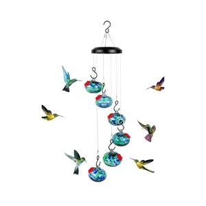 Charming Wind Chimes Hummingbird Feeders for Outdoors - Ant & Bee Proof